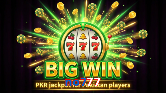 Big win animation on No777 slot game